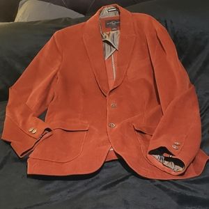 Burnt orange corduroy sports jacket